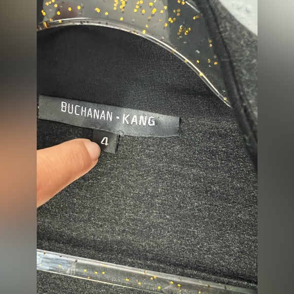 Buchanan Kang Jacket Womens 4 Full Zip Minimalist Lagenlook Career Classic Gray - Picture 5 of 5